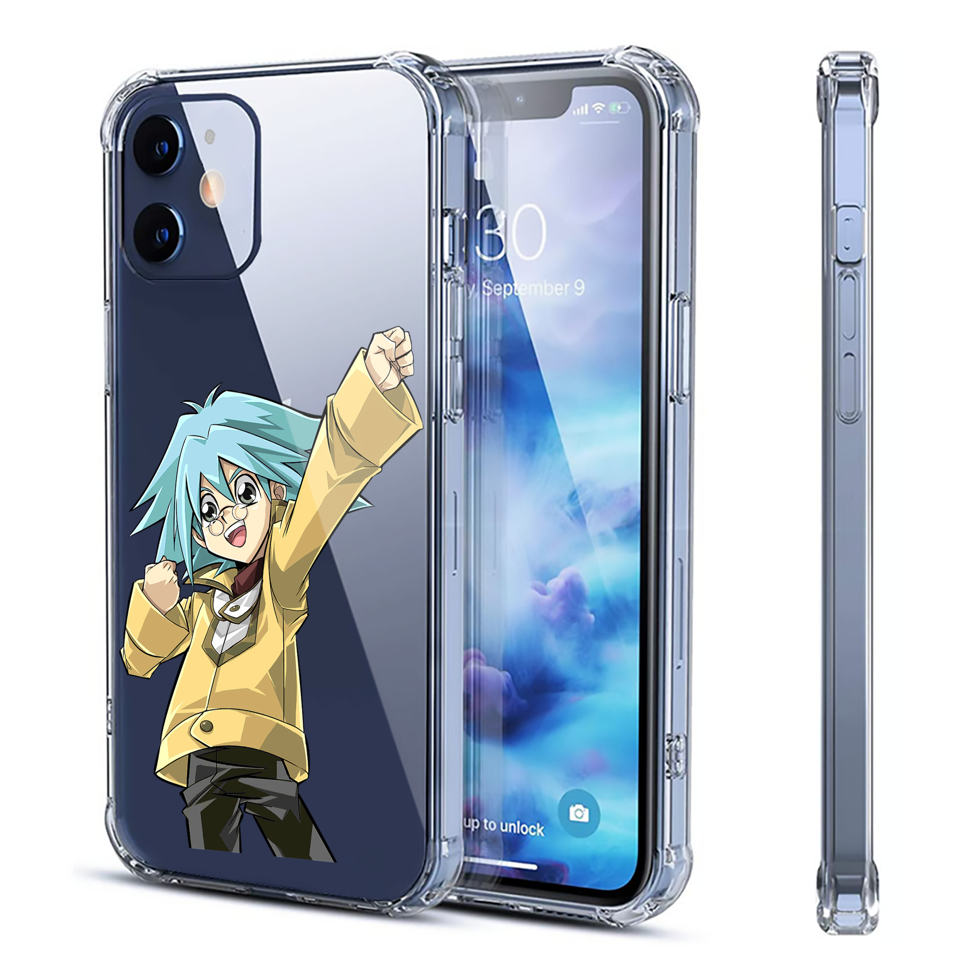 （画像用） 遊☆戯☆王 Yu-Gi-Oh! 【iPhone 12シリーズ対応】透明スマホケース（クリアソフトケース）